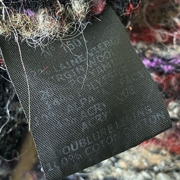 Isabel Marant Monty Wool Alpaca Black Varsity Jacket  Striped Tweed Size M - Picture 15 of 17